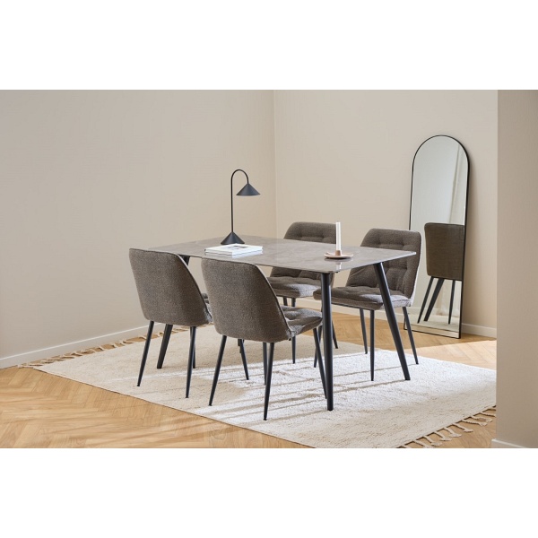 Stół Wicklow 140x80cm polerowana ceramika Batis - ACTONA